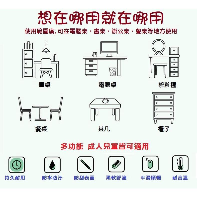 【台灣現貨】 雙面皮質桌墊 雙色皮革鎖邊 超大滑鼠墊 辦公桌墊 防水防污 電腦桌墊 附綁帶 防水滑鼠墊 止滑 多功能-細節圖2