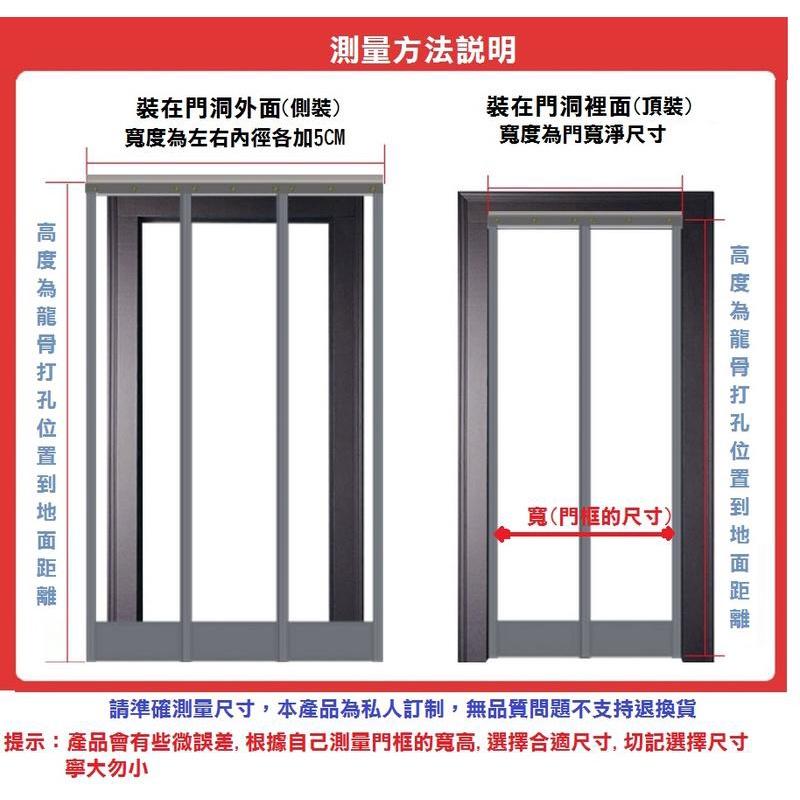 【訂製】PVC磁吸透明 加厚冷氣門簾 隔間簾 冷凍庫 空調門簾 阻擋冷氣外洩 塑料 防蚊 店鋪商用 擋風 省電環保-細節圖4