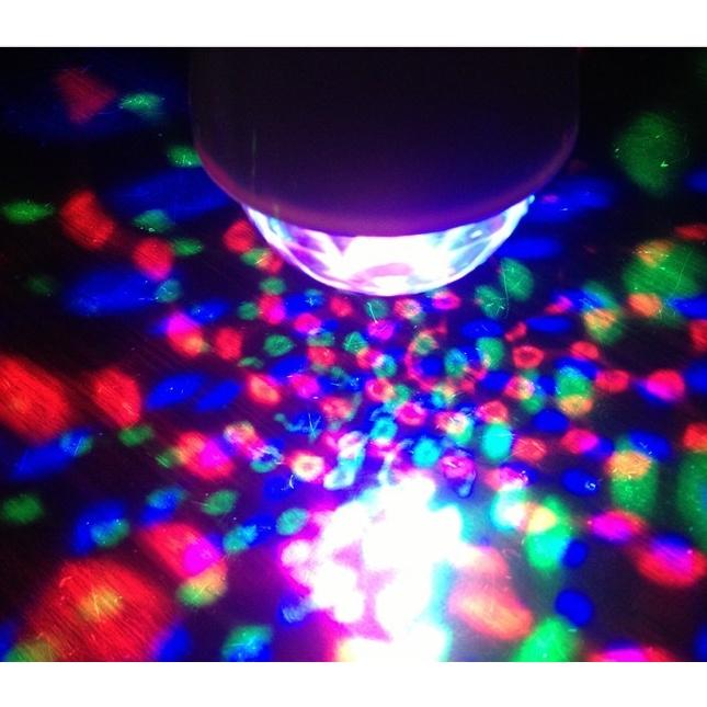 自動旋轉 LED七彩水晶魔球/舞台燈,迎新晚會/聖誕趴/跨年趴/home party/聚會包廂 必備 E27燈具直接安裝-細節圖2