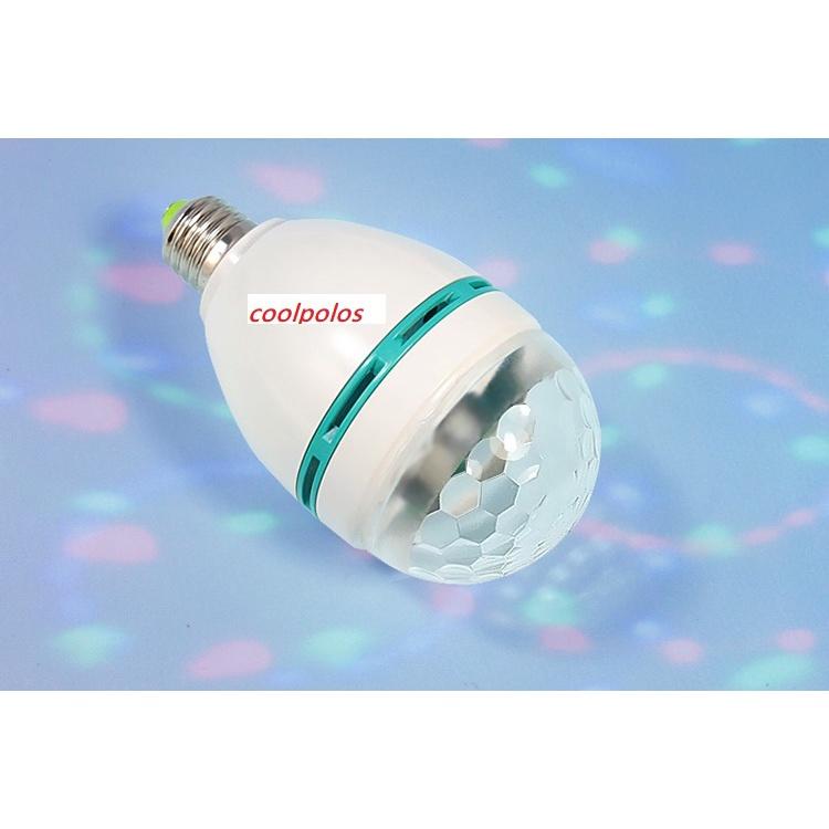 自動旋轉 LED七彩水晶魔球/舞台燈,迎新晚會/聖誕趴/跨年趴/home party/聚會包廂 必備 E27燈具直接安裝-細節圖3