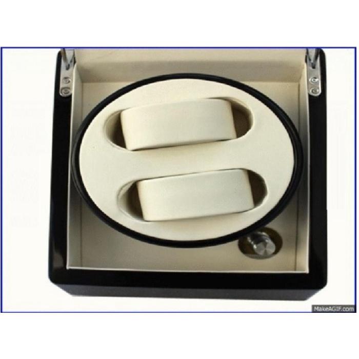 【現貨】德國品質 手錶自動上鍊盒 2+0 機械錶專用 動力儲存旋轉錶盒 鋼琴烤漆 手錶上鏈盒 日本馬達-細節圖2