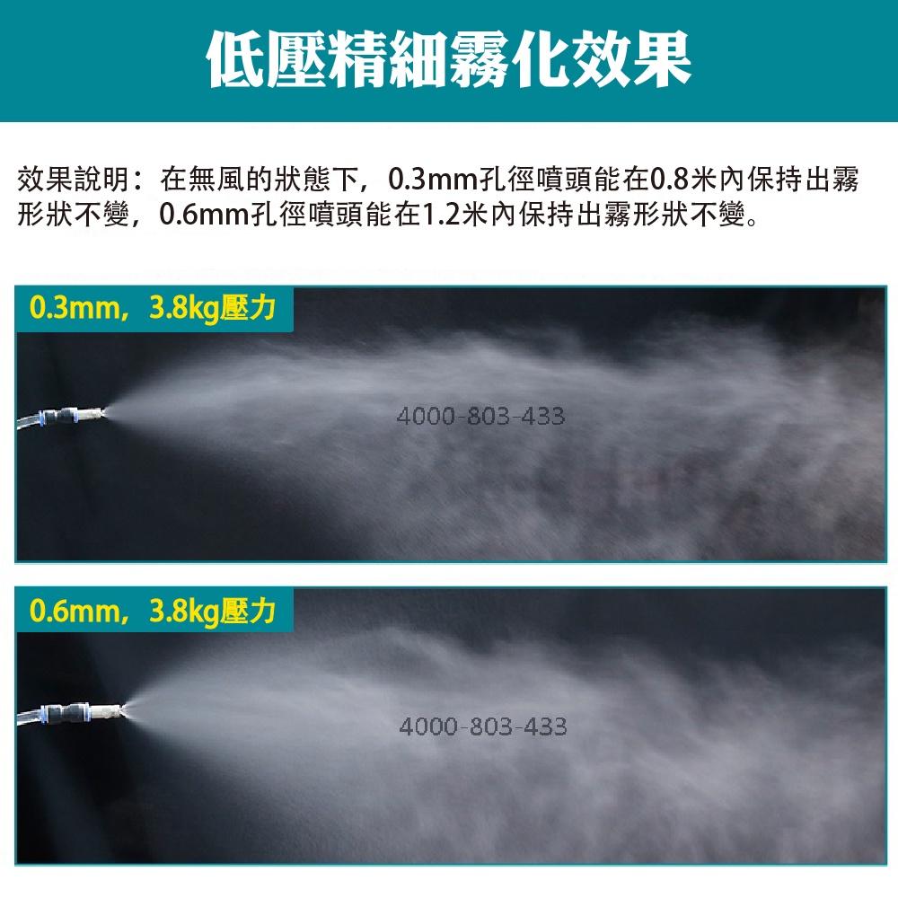 【現貨】6mm 快插式精細霧化噴頭 低壓造霧噴嘴 加濕 除塵 降溫 園藝 消毒 霧化噴嘴頭 8mm 黃銅-細節圖4
