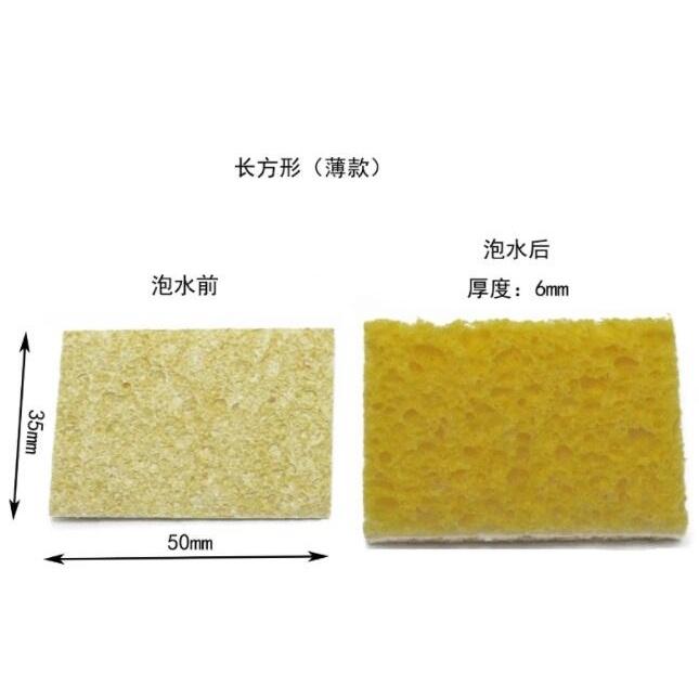 【現貨出清】電烙鐵高溫清潔海綿 除錫棉 6*6CM 清潔烙鐵頭必備 加厚壓縮型 可重複使用 擦錫棉-細節圖8