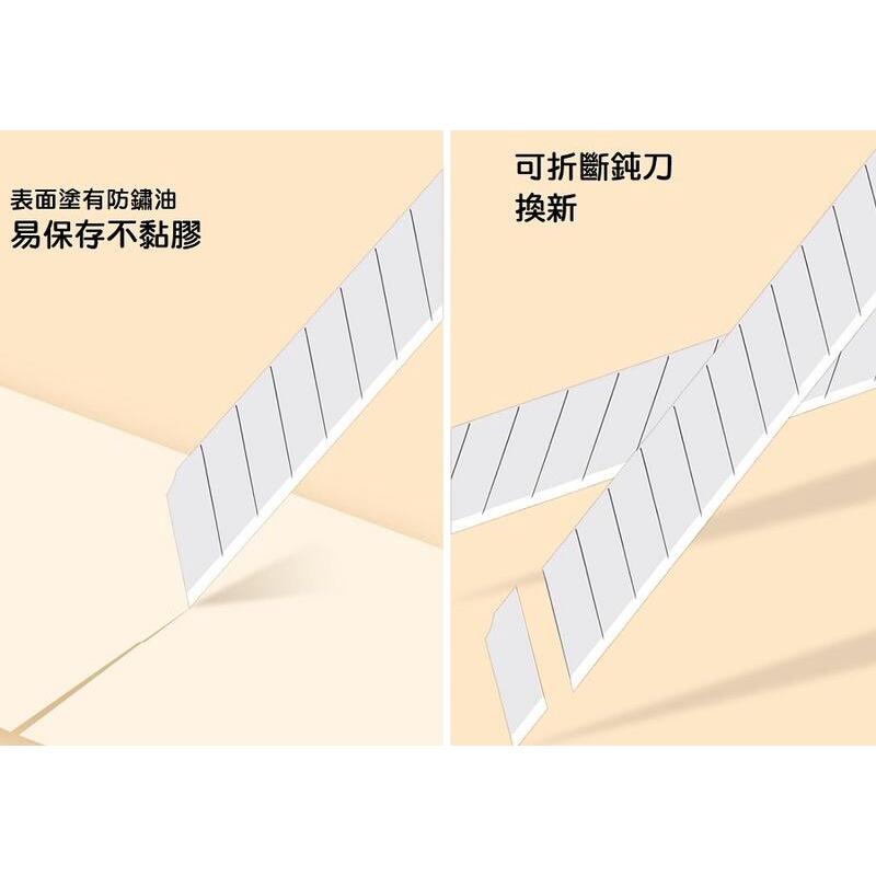 【現貨】18mm SK5合金鋼 美工刀片 10片裝 大美工刀 碳鋼刀片 大號 0.5mm加厚 高品質美工刀刀片-細節圖4