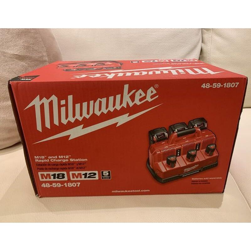 【全新熱銷】米沃奇 Milwaukee M18 M12 六口快速充電器 48-59-1807 Rapid Charge-細節圖2