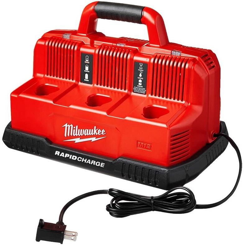 【全新熱銷】米沃奇 Milwaukee M18 M12 六口快速充電器 48-59-1807 Rapid Charge-細節圖4
