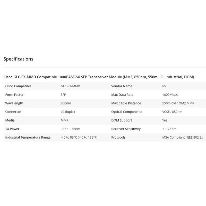 【光纖】Cisco 思科 GLC-SX-MMD 850nm 0.5KM 光纖模組 模塊 GLC-SX-MM-細節圖3