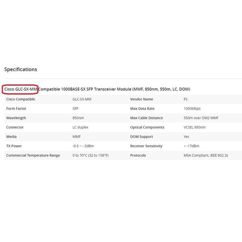 【光纖】Cisco 思科 GLC-SX-MMD 850nm 0.5KM 光纖模組 模塊 GLC-SX-MM-細節圖4