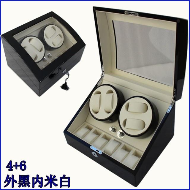 【現貨】德國品質 手錶自動上鍊盒 4+6 機械錶專用 動力儲存旋轉錶盒 鋼琴烤漆 手錶上鏈盒 日本馬達-細節圖2