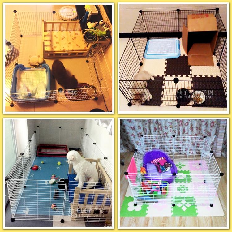 【超商取貨套裝組】DIY百變組合寵物籠 網片(門)寵物圍欄 貓 兔子籠子 創意組合 鐵藝書架 網格掛牆-細節圖6