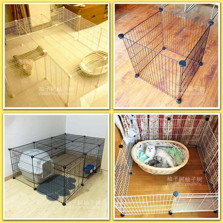 【超商取貨套裝組】DIY百變組合寵物籠 網片(門)寵物圍欄 貓 兔子籠子 創意組合 鐵藝書架 網格掛牆-細節圖8