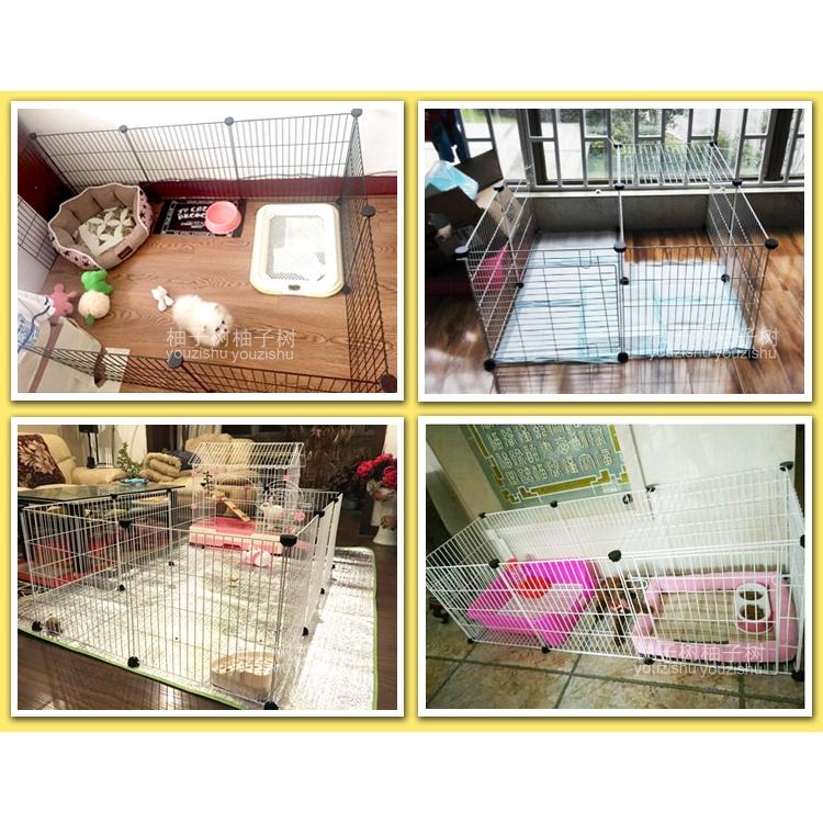 【超商取貨套裝組】DIY百變組合寵物籠 網片(門)寵物圍欄 貓 兔子籠子 創意組合 鐵藝書架 網格掛牆-細節圖9