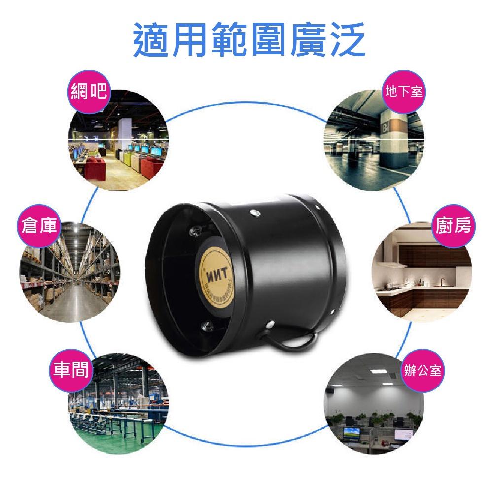 【高雄現貨】 直筒高速排風扇 排氣扇 40W 管道式換氣扇 6吋 150mm 帶插頭 110V 抽風 鼓風機 導風 排煙-細節圖4