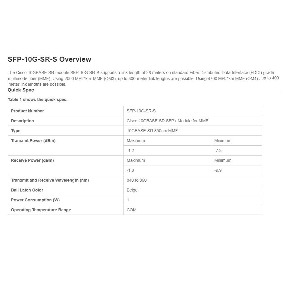 【光纖】Cisco 思科 SFP-10G-SR-S 光纖模組 模塊 850nm 300M 多模 LC-細節圖4