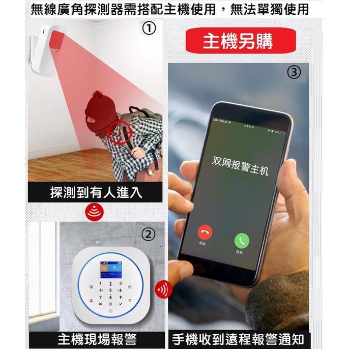 【DIY保全系統】紅外線人體感應探測警報器 室內防盜紅外探測報警器 433 無線 搭配主機使用-細節圖4