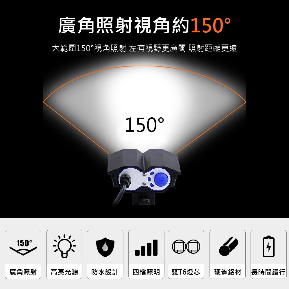 【夜騎專用】CREE L2超亮 USB自行車燈 X2貓頭鷹 頭燈 腳踏車頭燈 LED頭燈 行動電源供電 投射燈-細節圖2