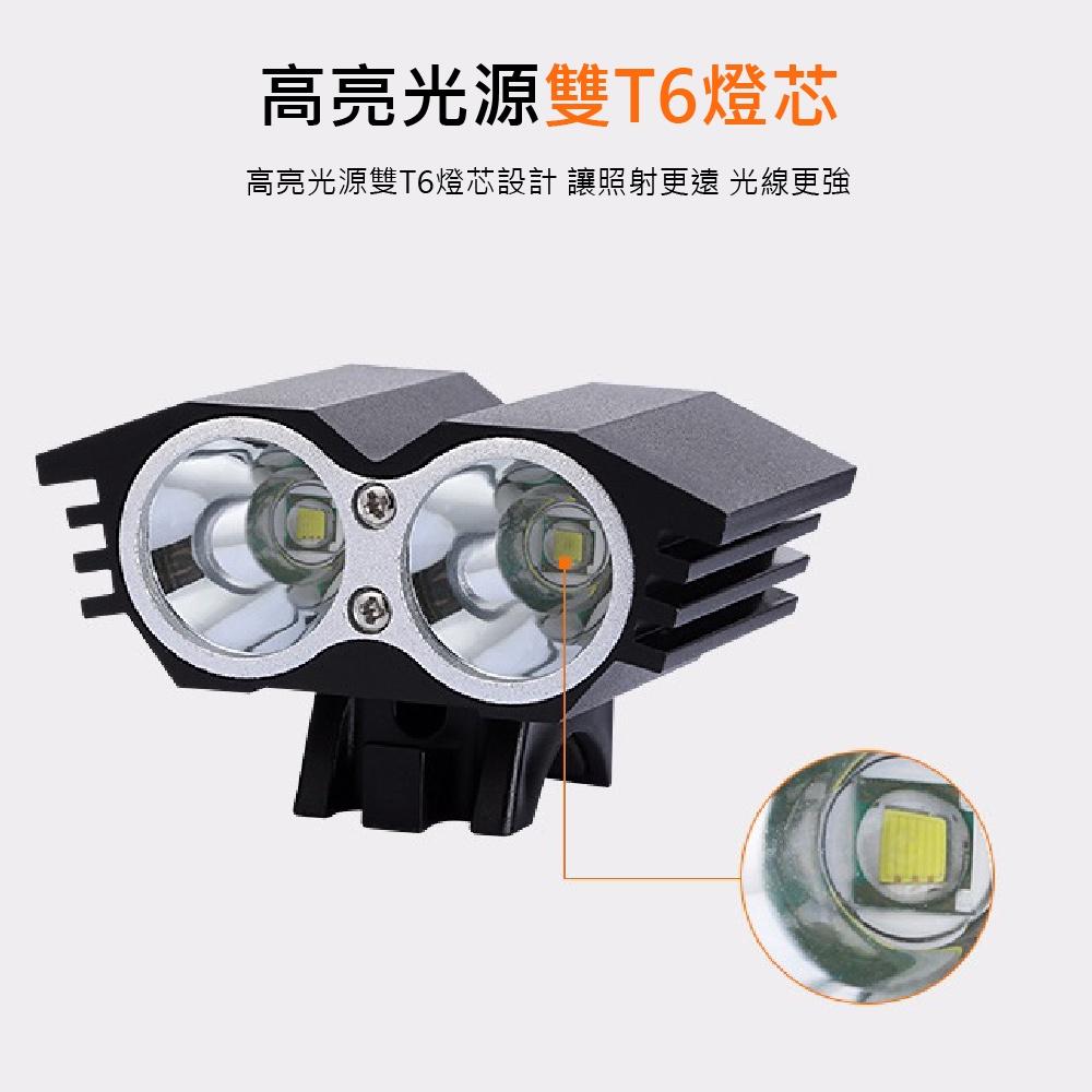 【夜騎專用】CREE L2超亮 USB自行車燈 X2貓頭鷹 頭燈 腳踏車頭燈 LED頭燈 行動電源供電 投射燈-細節圖3