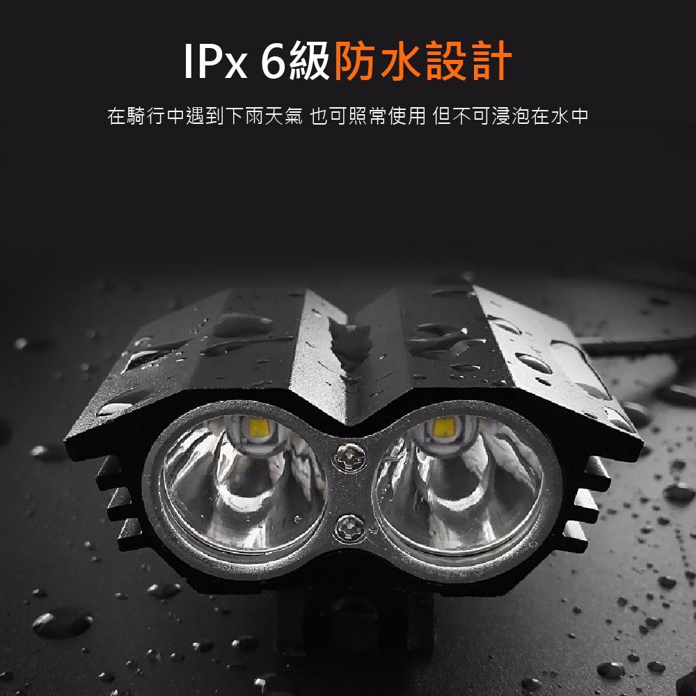 【夜騎專用】CREE L2超亮 USB自行車燈 X2貓頭鷹 頭燈 腳踏車頭燈 LED頭燈 行動電源供電 投射燈-細節圖4
