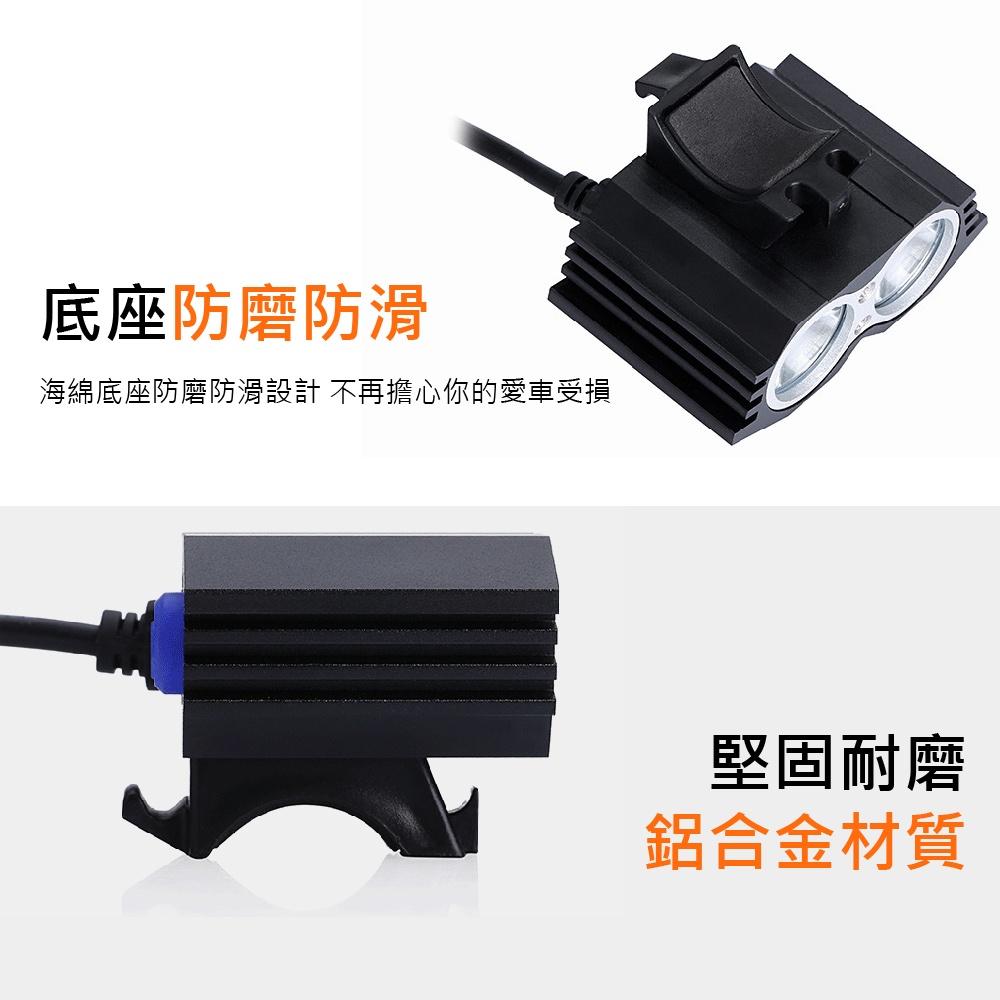 【夜騎專用】CREE L2超亮 USB自行車燈 X2貓頭鷹 頭燈 腳踏車頭燈 LED頭燈 行動電源供電 投射燈-細節圖7