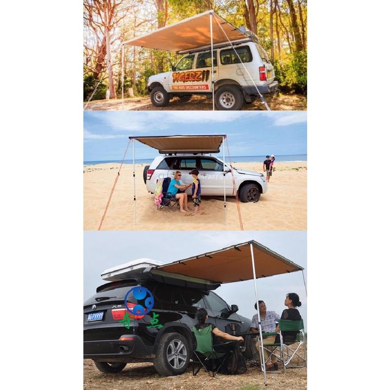 一體式快速車邊帳篷 汽車遮陽蓬 車頂帳篷 側邊棚車 天幕防雨棚 戶外遮陽蓬 車頂行李架-細節圖9