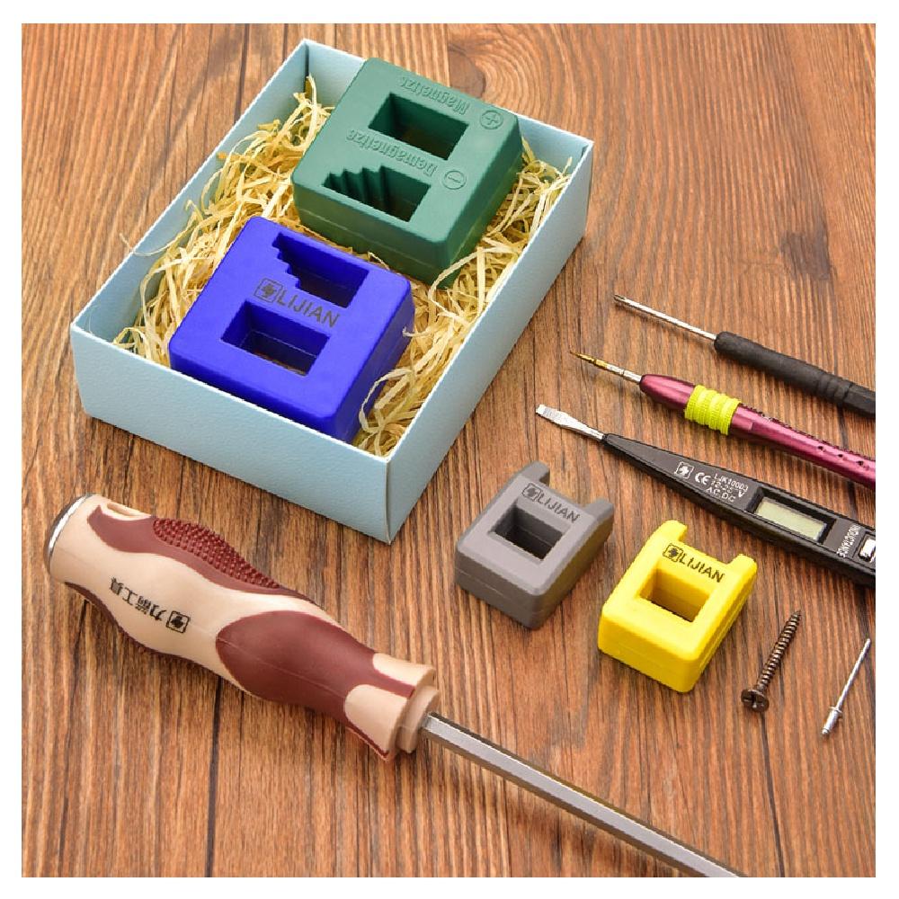 【現貨出清】螺絲刀加磁器 消磁器 減磁器 批頭 快速充磁器 一字 十字起子去磁器 退磁器-細節圖3