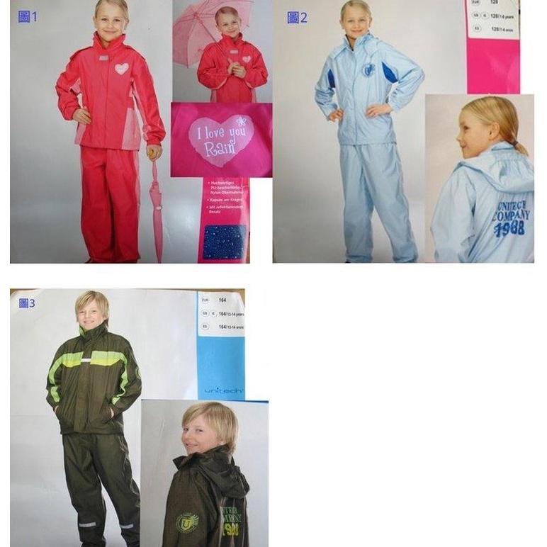 【1111出清】德國品牌ALIVE ★兒童雨衣套裝 沙灘褲 運動服推薦˙105~140CM 外貿出口-細節圖3