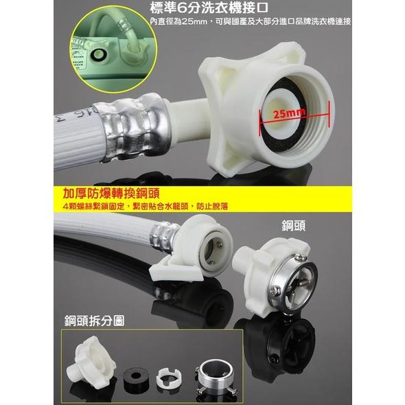 【熱銷現貨】快接洗衣機進水管 1.5米 2米 注水管 不鬆脫 鎖牙式 國際 三洋 東元 聲寶 大同-細節圖7