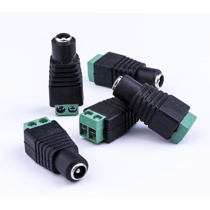 【現貨】快速DC接頭-母頭 DC5.5x2.1mm DC快速母接頭 公接頭 按壓式 變壓器DC頭 免焊母頭 公頭-細節圖6