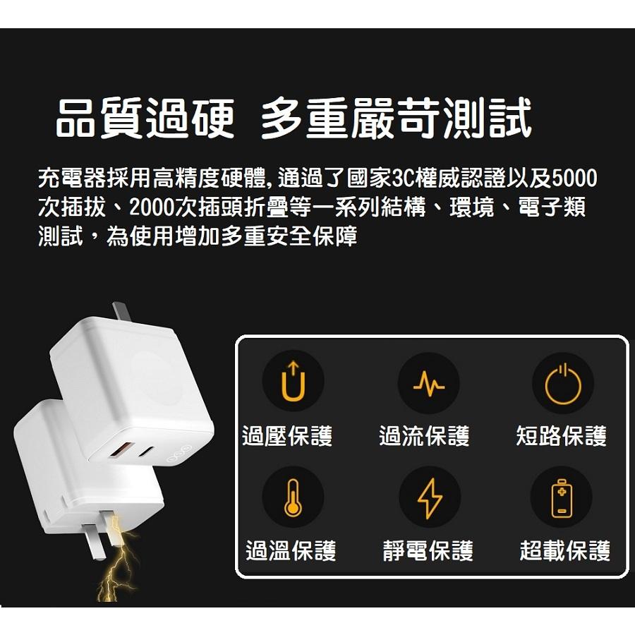 【現貨】QCY 40W 氮化鎵 快速充電器 2口快充版 PD快充 iPhone15 雙口可折疊 Switch QC協議-細節圖6