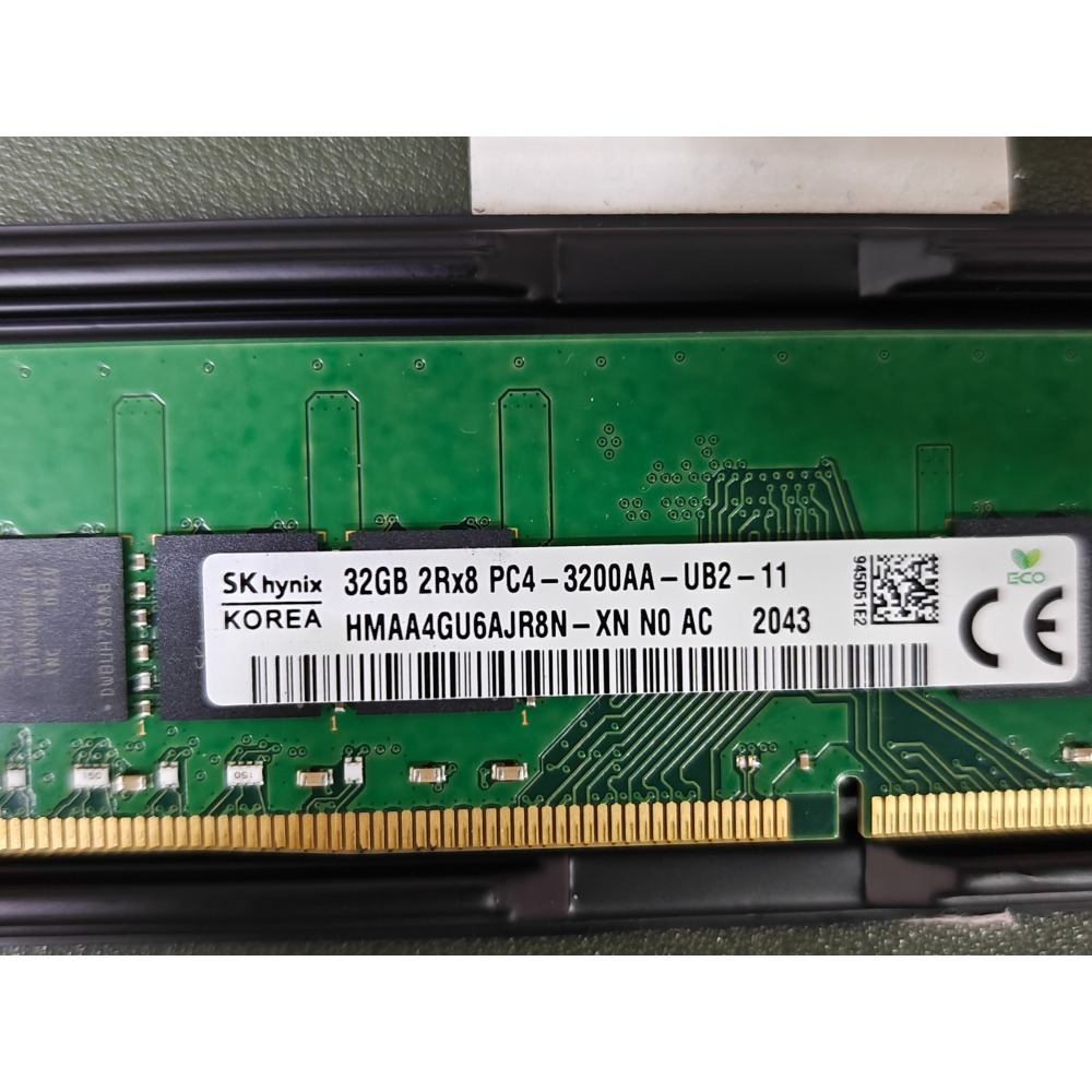 【現貨】SK 海力士 32GB DDR4 3200 桌上型記憶體(HMAA4GU6AJR8N) 32G-細節圖2