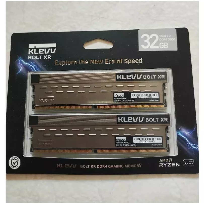 【全新終身保固】KLEVV (科賦) DDR4 3600 32GB (2x16G) 桌上型記憶體 32G 16GB-細節圖4