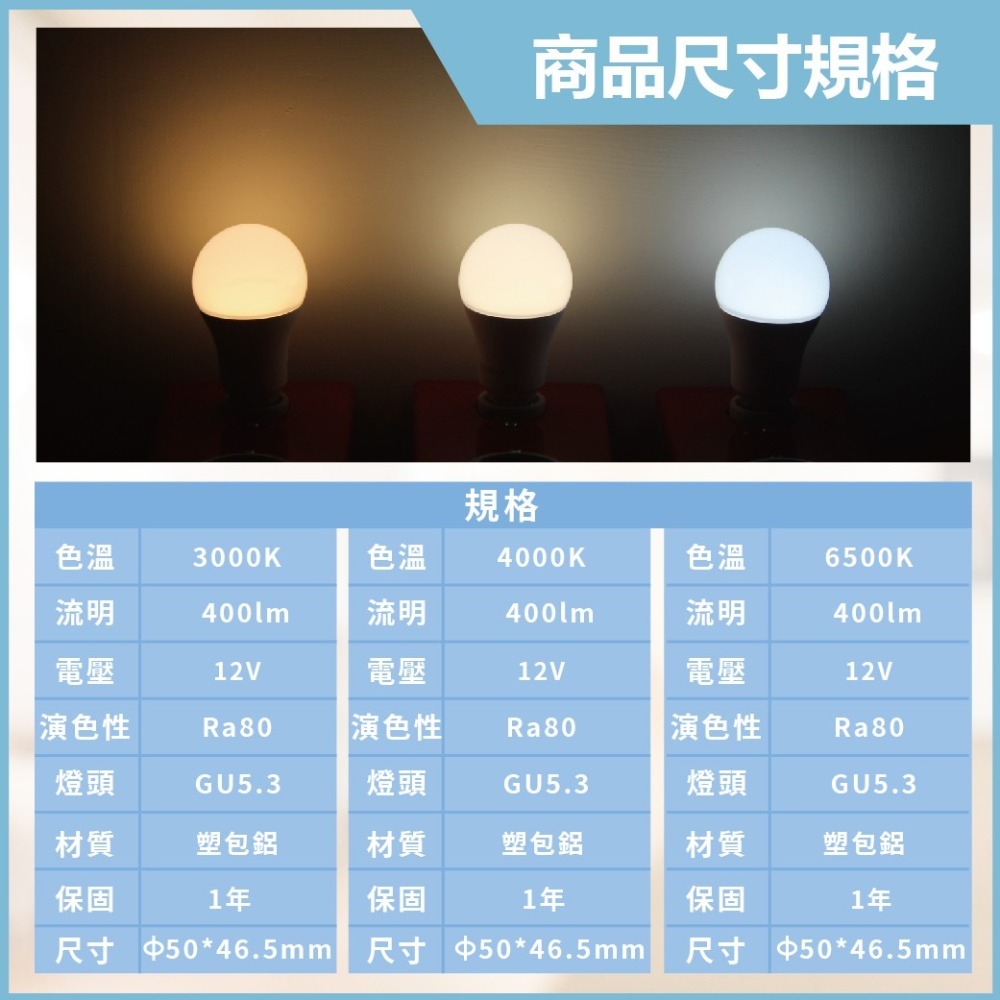 【舞光】LED 6W 白光 黃光 自然光 DC 12V MR16 杯燈 燈杯 需另外購買變壓器-細節圖4