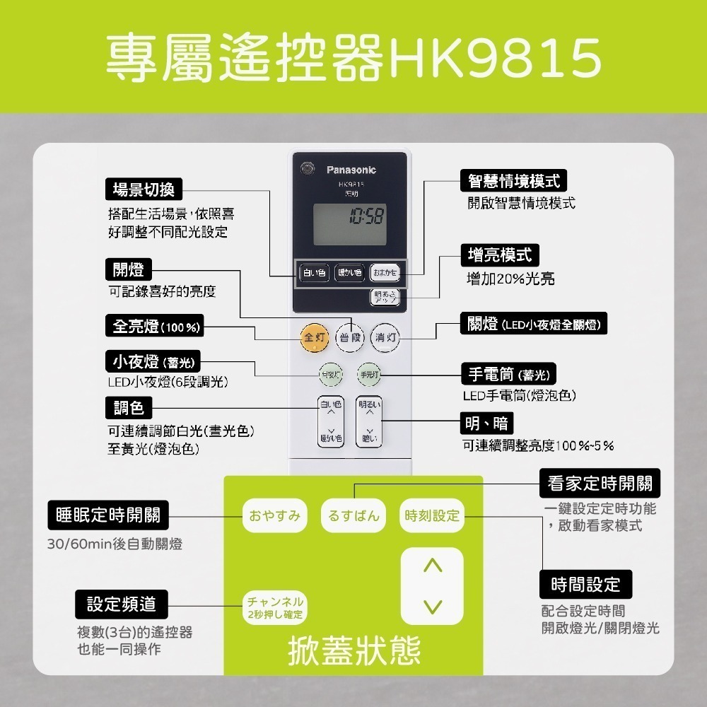 【純粹生活】Panasonic國際牌 LGC61216A09 42.5W 110V 增亮雅麻 調光調色 LED吸頂燈-細節圖6