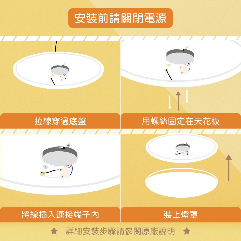 【純粹生活】歐司朗 OSRAM LEDVANCE 晶享 30W 全電壓 壁切三段調色吸頂燈-細節圖2