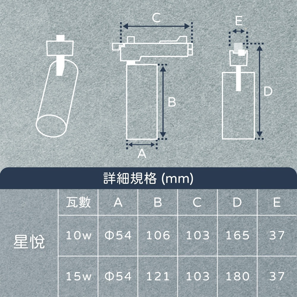 【純粹生活】 EVERLIGHT 億光 LED 星悅 15W 三段切換鍵調色 全電壓 LED 軌道燈 投射燈-細節圖2
