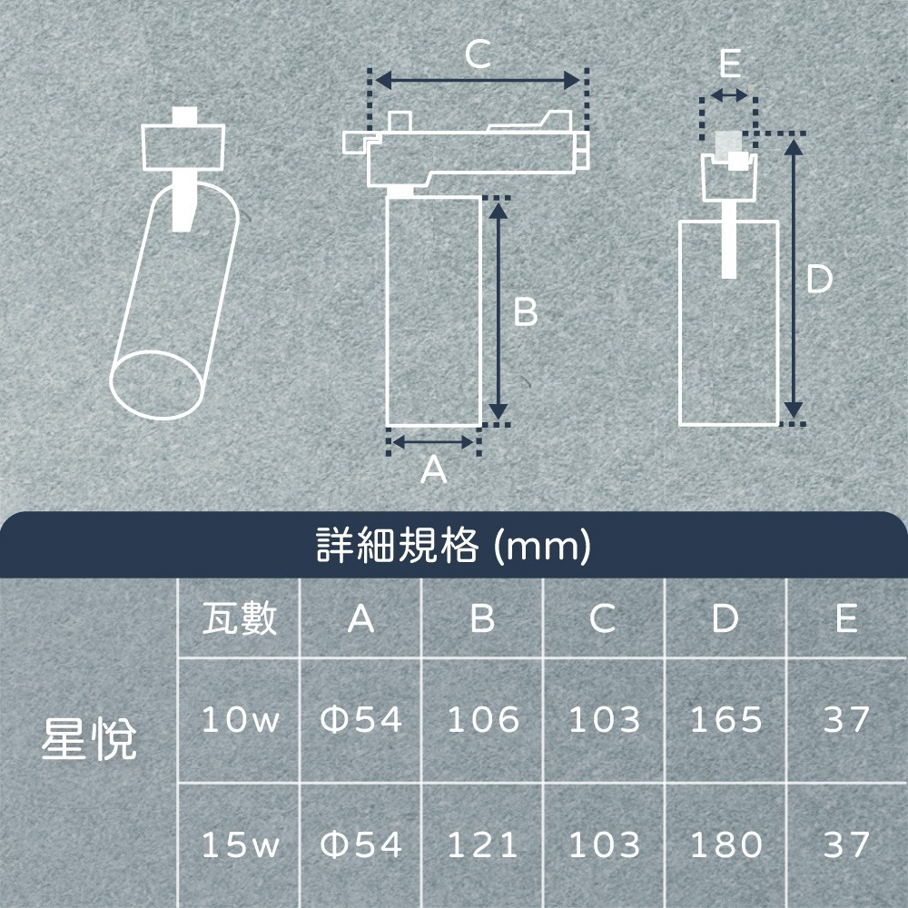 【純粹生活】 EVERLIGHT 億光 LED 星悅 10W 三段切換鍵調色 全電壓 LED 軌道燈 投射燈-細節圖2