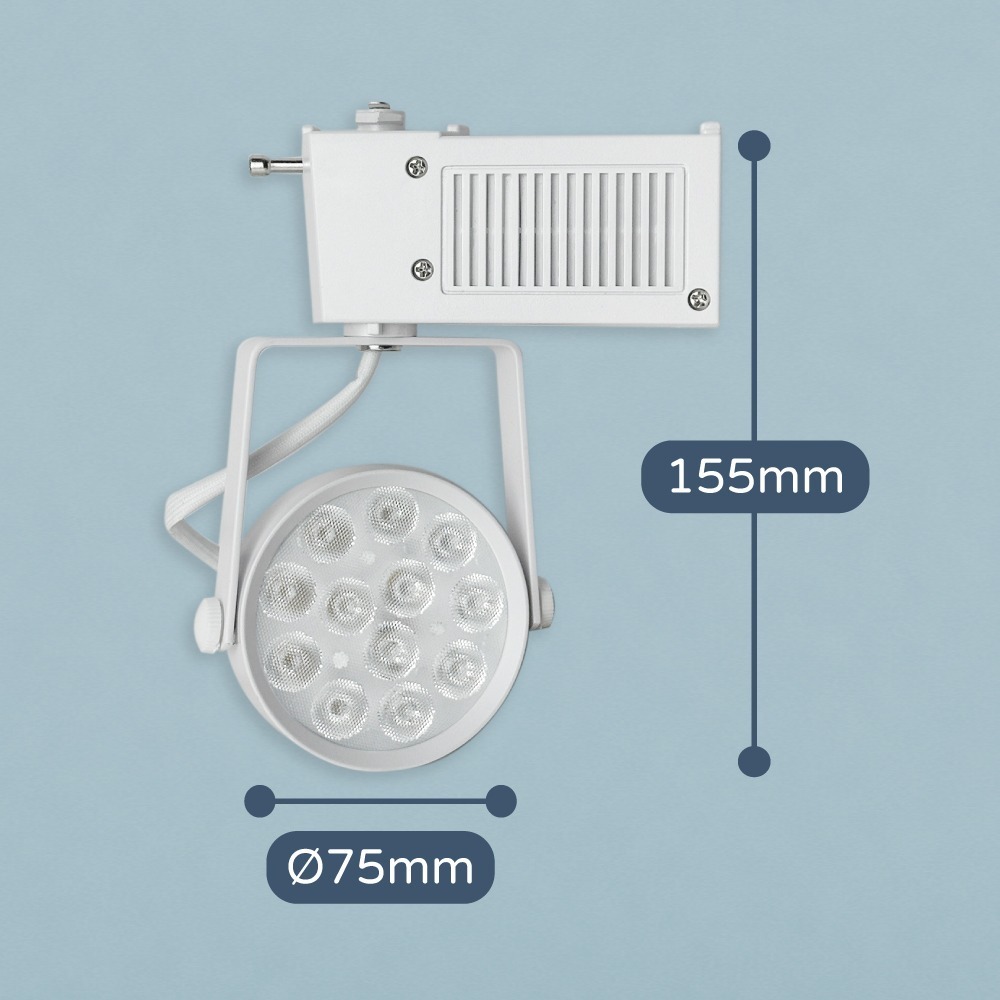 【純粹生活】 電精靈 spirit LED 12W 12珠 全電壓 全光譜 高演色 黑殼 LED軌道燈-細節圖2