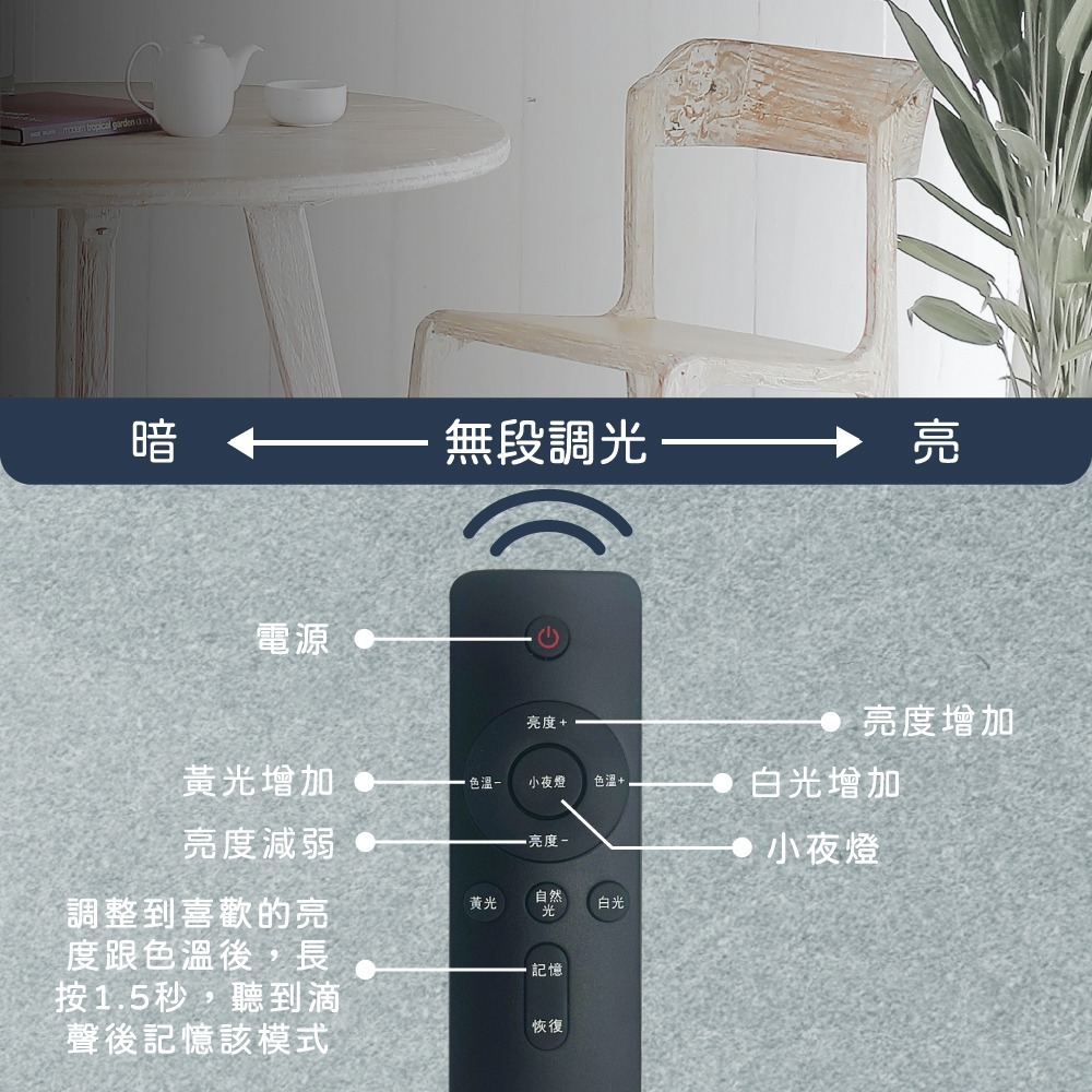 【純粹生活】 EVERLIGHT 億光 LED 星朗 70W 全電壓 調光調色 遙控 吸頂燈-細節圖4
