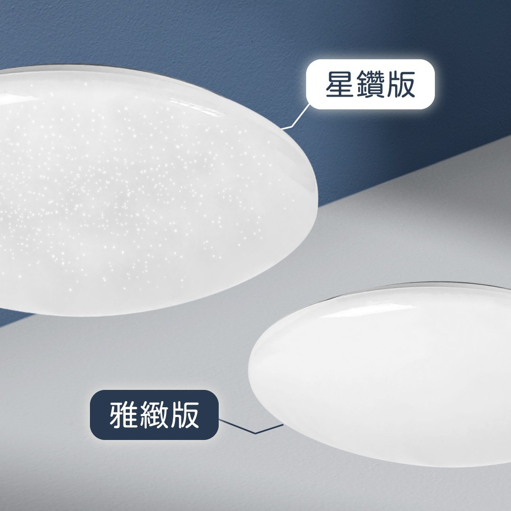 【純粹生活】PHILIPS 飛利浦 LED 若欣星鑽 30W 壁切三段調色 全電壓 LED吸頂燈-細節圖3