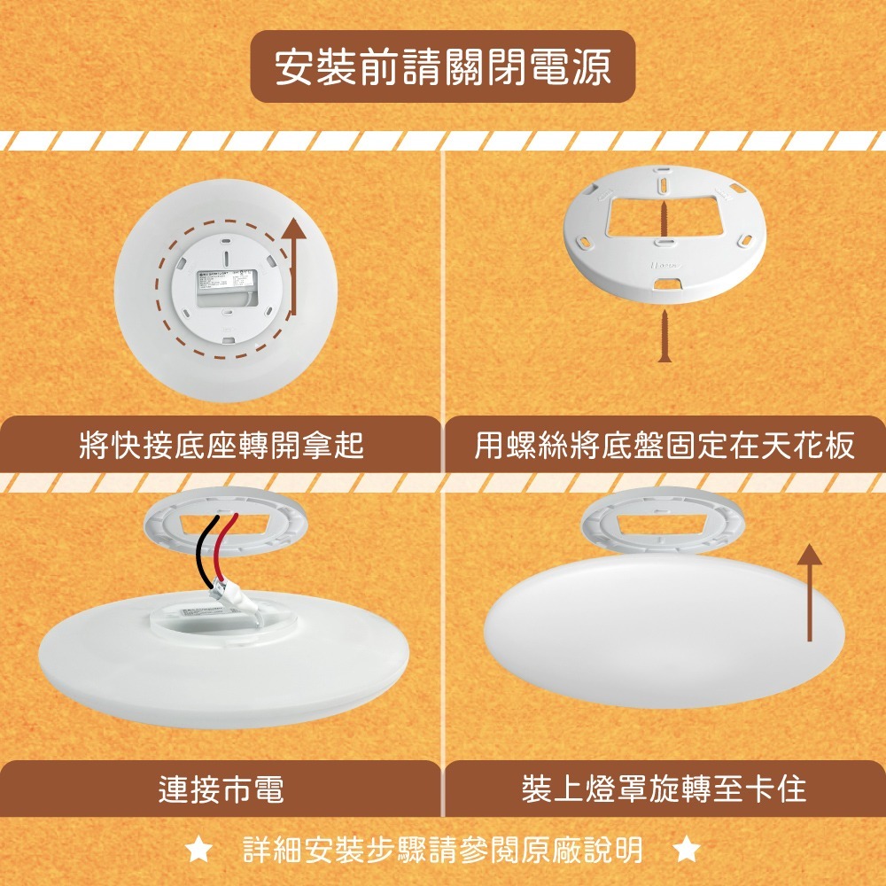 【純粹生活】 舞光 輕薄簡約 LED 50W 全電壓 調光調色 雲朵 遙控吸頂燈-細節圖2