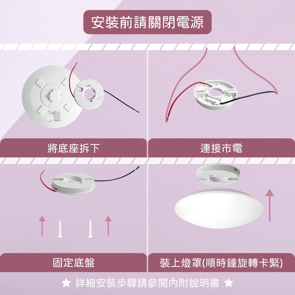 【純粹生活】 大同TATUNG LED 50W 望月 調光調色 全電壓 遙控 LED吸頂燈-細節圖2