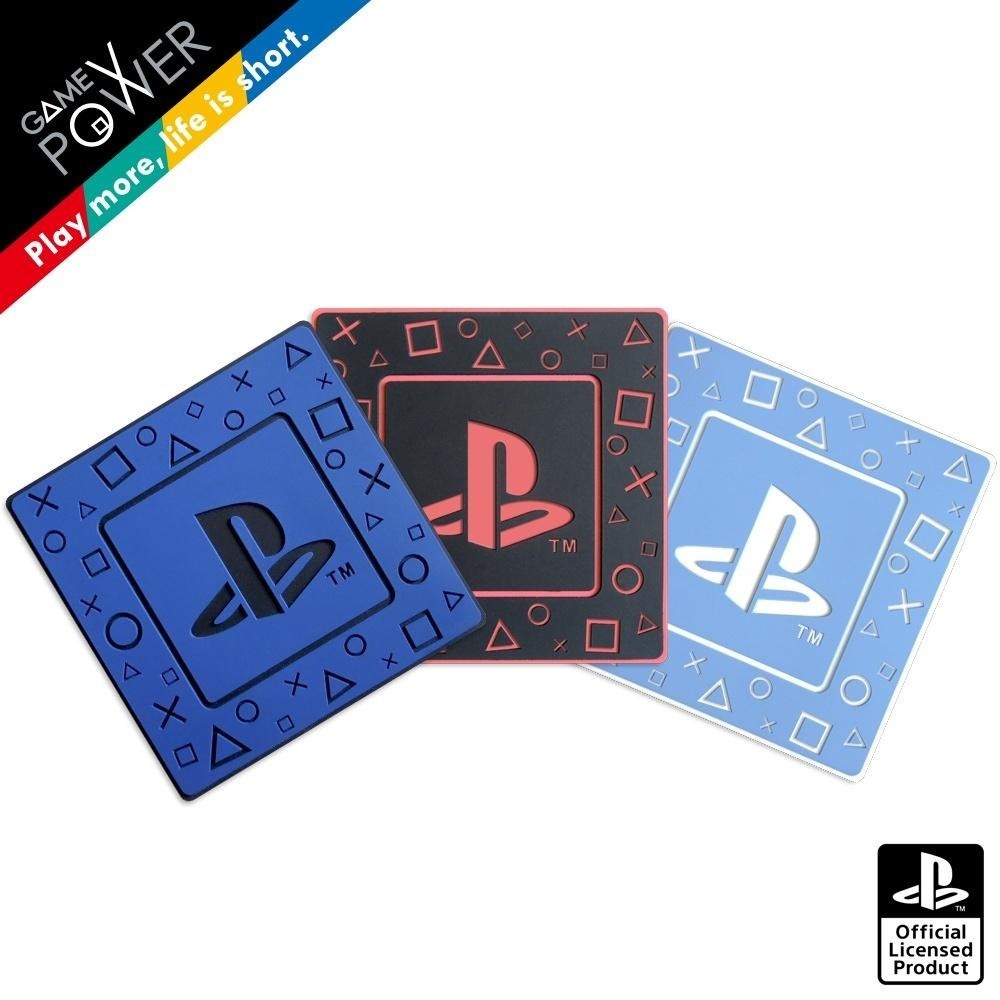 【現貨】Sony PlayStation PS 正版授權 特典 PS LOGO 止滑矽膠杯墊-細節圖2