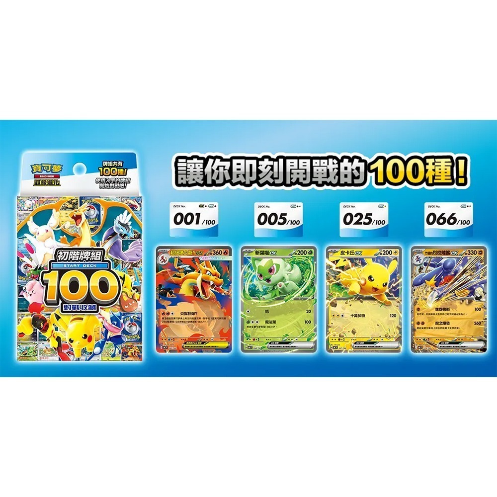 【全新未拆】 寶可夢集換式卡牌 PTCG 超級進化 初階牌組100對戰收藏 朱&紫 皮卡丘svQPF-細節圖6
