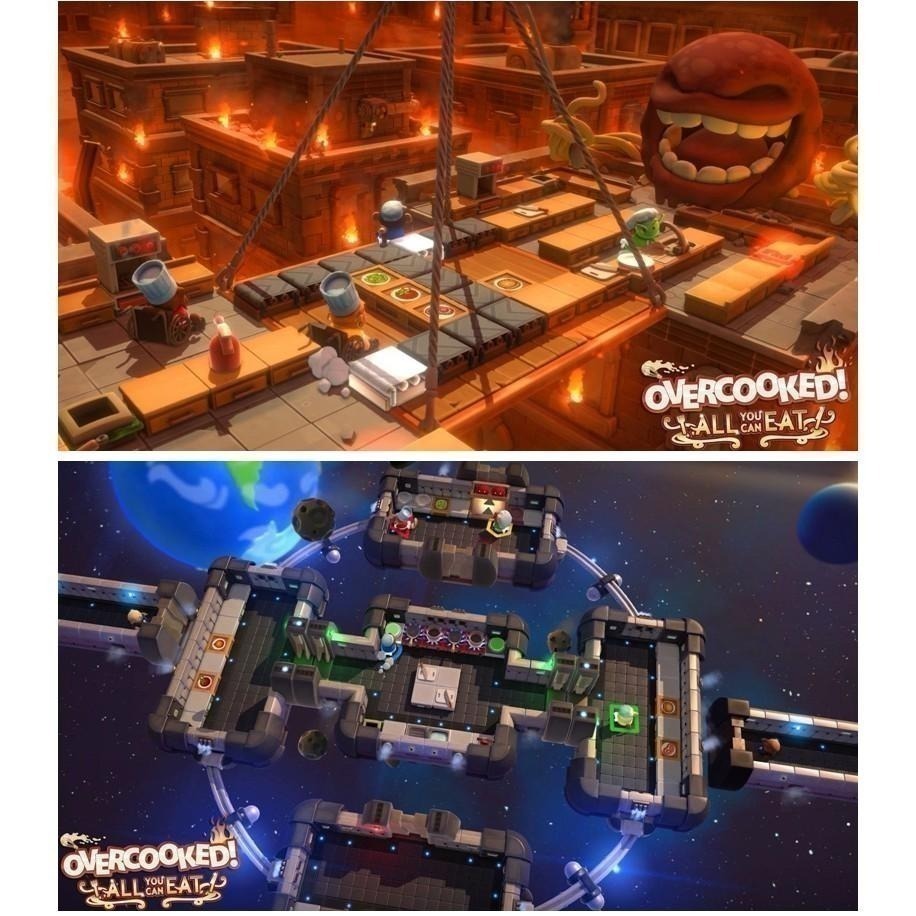 【全現貨刷卡】任天堂NS Switch 胡鬧廚房！全都好吃 煮過頭Overcooked)中文 [夢遊館]派對 多人同樂-細節圖6