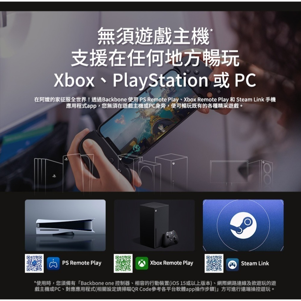 【送遊戲!】Backbone One 電玩遊戲/手遊 擴充手把 iPhone 黑BB02PBR  Lightning-細節圖5