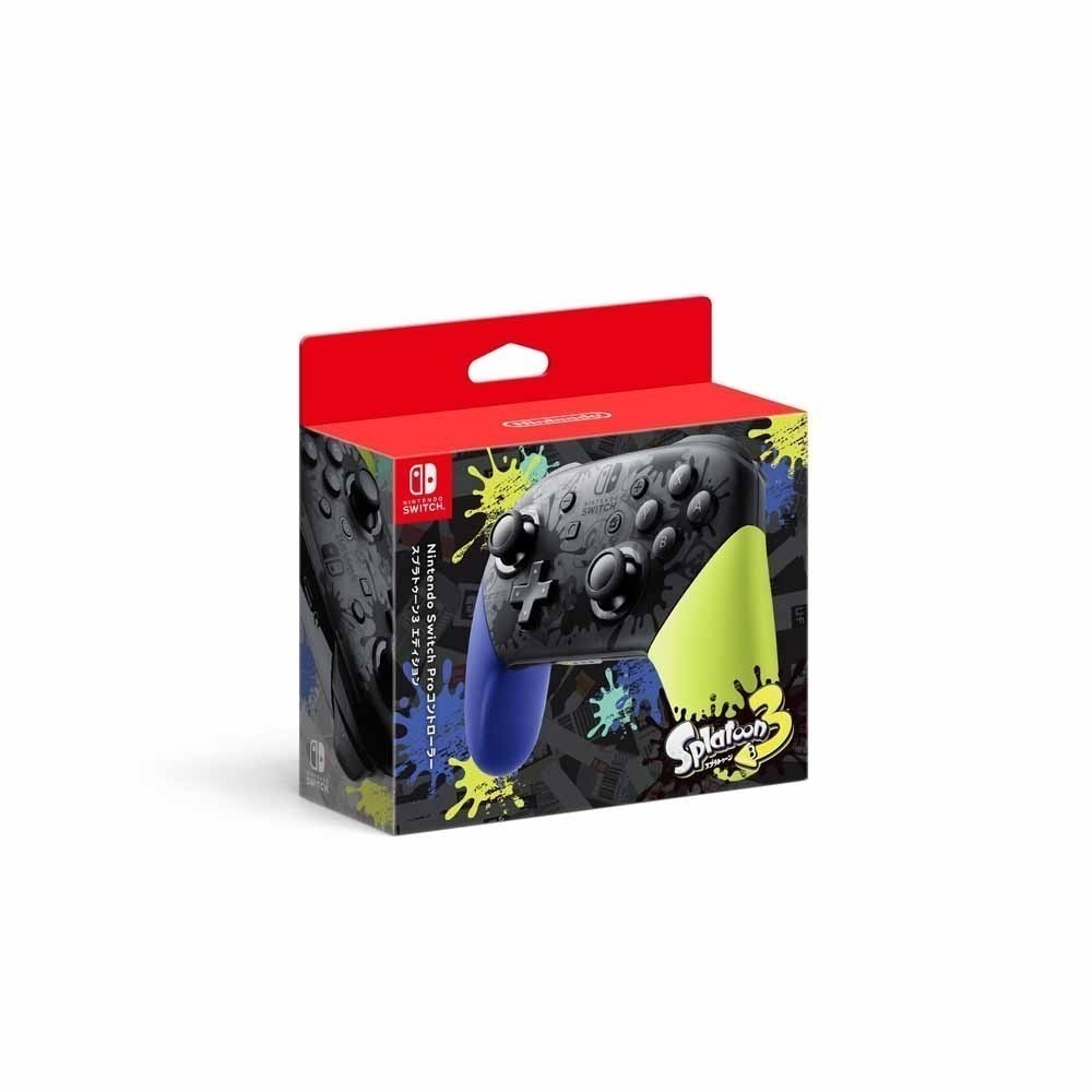 【現貨刷卡】任天堂 NS Switch 斯普拉遁3 漆彈 大作戰3 特仕版 Pro 無線震動控制器 [夢遊館] 手把-細節圖2