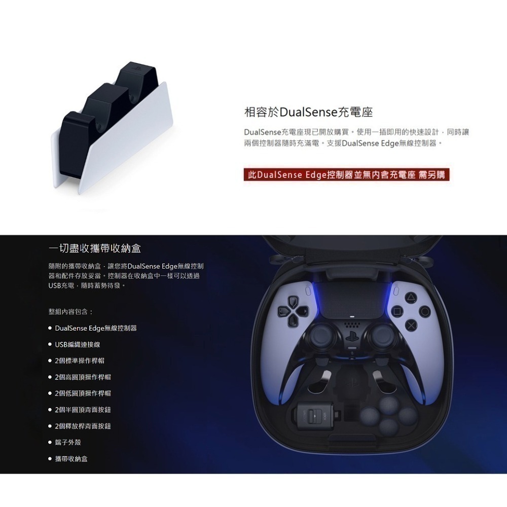 【現貨附發票】SONY PS5 原廠 DualSense Edge 無線控制器 CFI-ZCP1G 午夜黑 操作桿模組-細節圖9