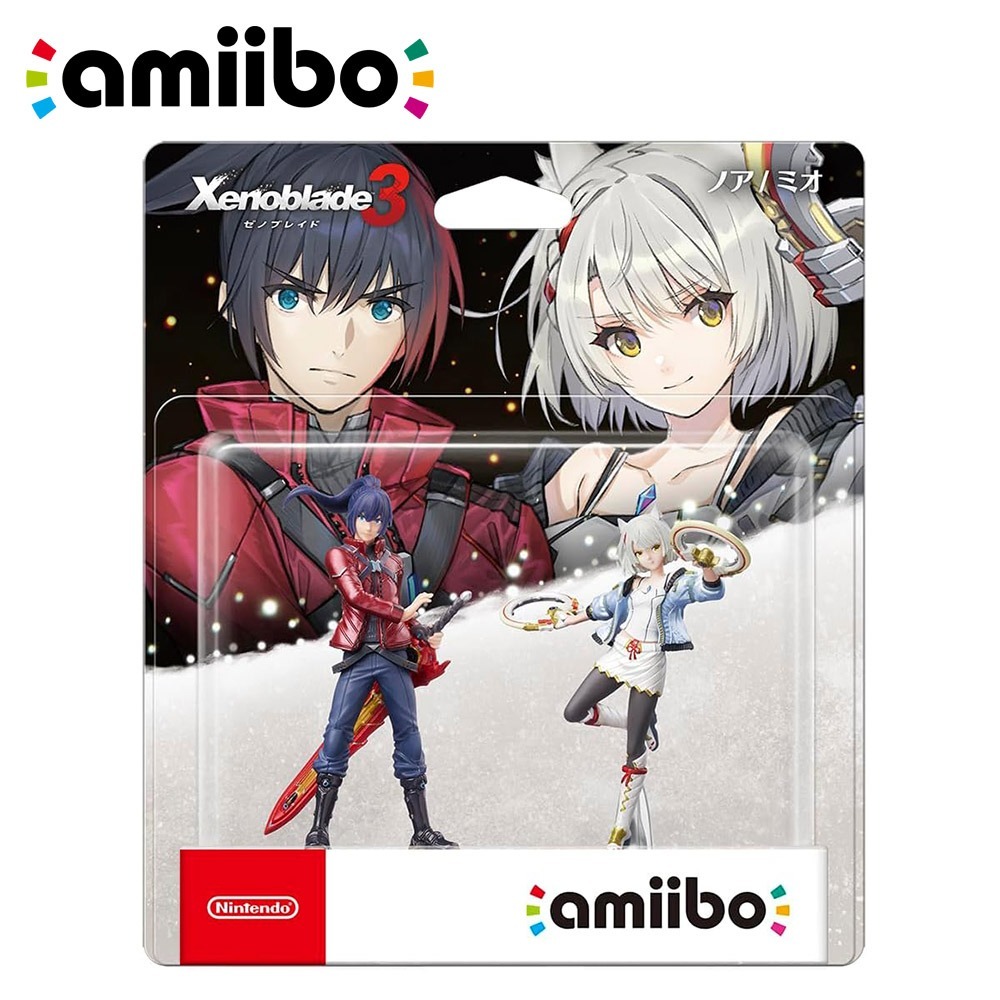 【現貨刷卡附發票】任天堂 amiibo 異度神劍 3 諾亞 & 彌央 SET組合 公仔-551402[夢遊館]-細節圖2