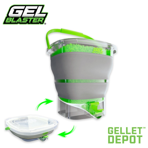 【全新現貨附發票】美國 Gel Blaster Gellet Depot 折疊式凝膠彈補充桶_水彈玩具 水晶彈 水彈槍
