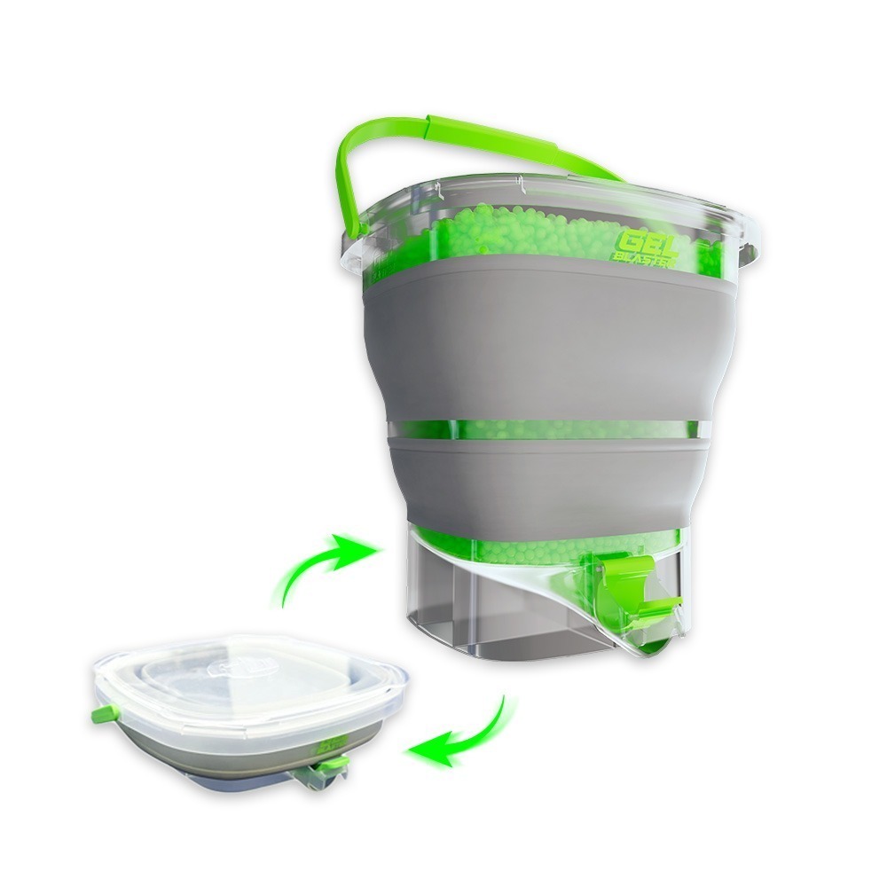 【全新現貨附發票】美國 Gel Blaster Gellet Depot 折疊式凝膠彈補充桶_水彈玩具 水晶彈 水彈槍-細節圖2